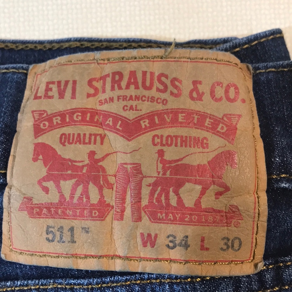 Levi 511 34x30 blue jeans